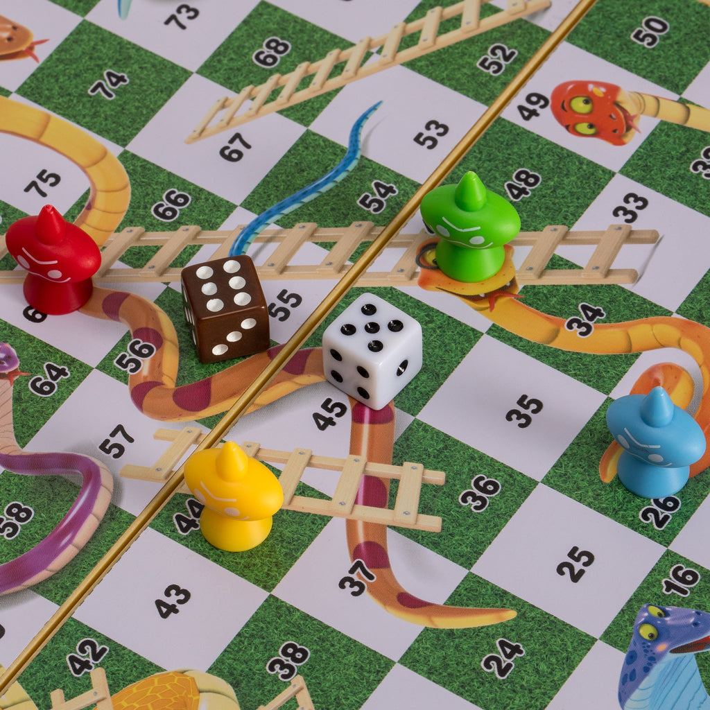 Magnetic Snakes and Ladders Board Game Set - 9.7"-Yellow Mountain Imports-Yellow Mountain Imports