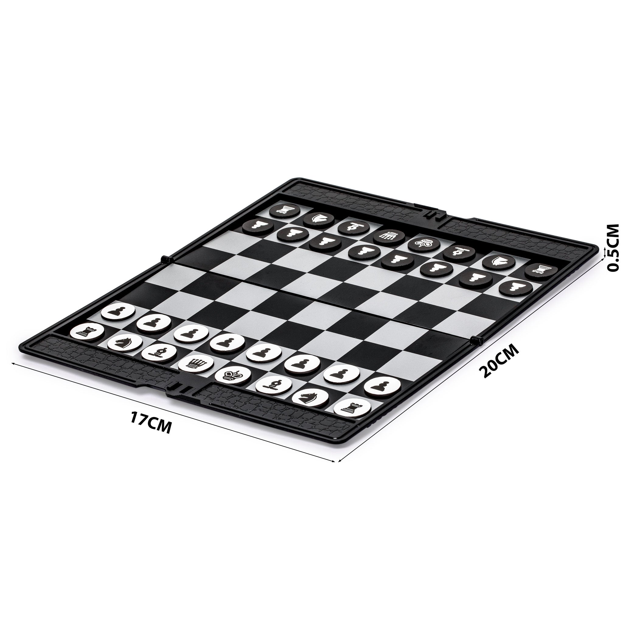Magnetic Travel Foldable Chess Wallet Set (7.9-Inch) - Portable