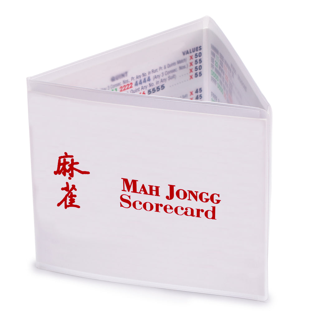 Mah Jongg Scorecard Cover 2023 Edition- Standard (Fits 5.13 x 4" Mahjong Score Card)-Yellow Mountain Imports-Yellow Mountain Imports