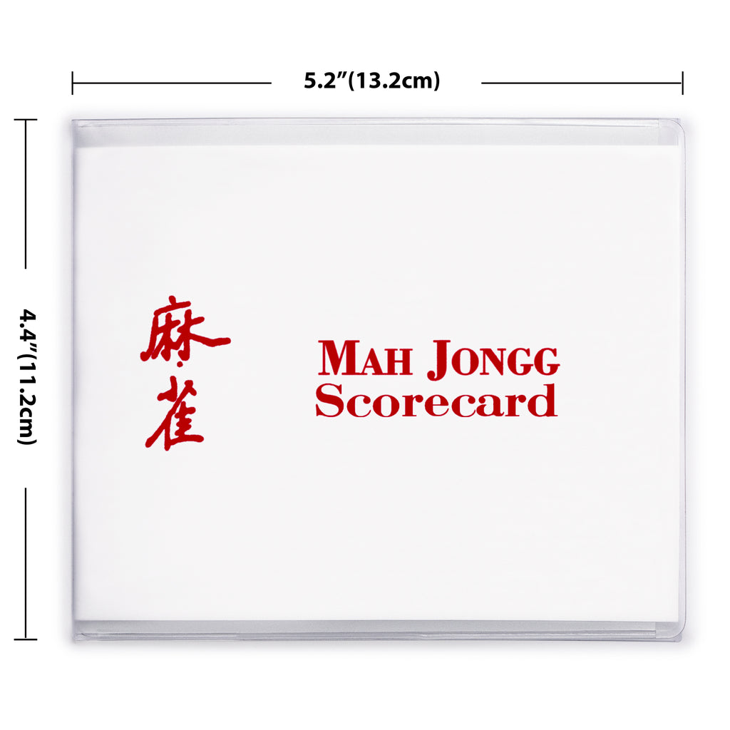 Mah Jongg Scorecard Cover 2023 Edition- Standard (Fits 5.13 x 4" Mahjong Score Card)-Yellow Mountain Imports-Yellow Mountain Imports