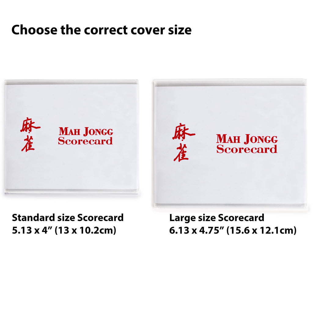 Mah Jongg Scorecard Cover 2023 Edition- Standard (Fits 5.13 x 4" Mahjong Score Card)-Yellow Mountain Imports-Yellow Mountain Imports