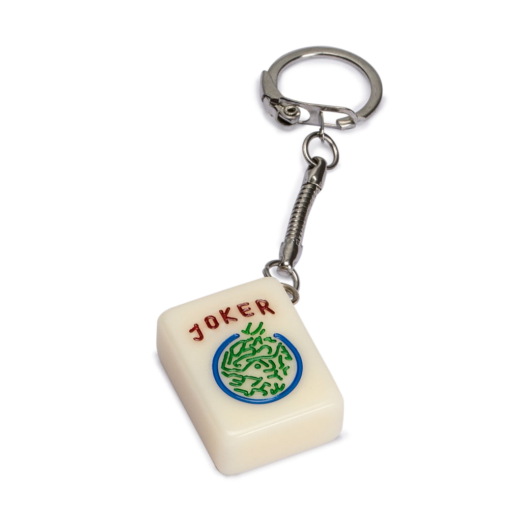 Mahjong-Inspired Keychain Set: Stylish Collection of 4 Exquisite Tile Keychains-Yellow Mountain Imports-Yellow Mountain Imports