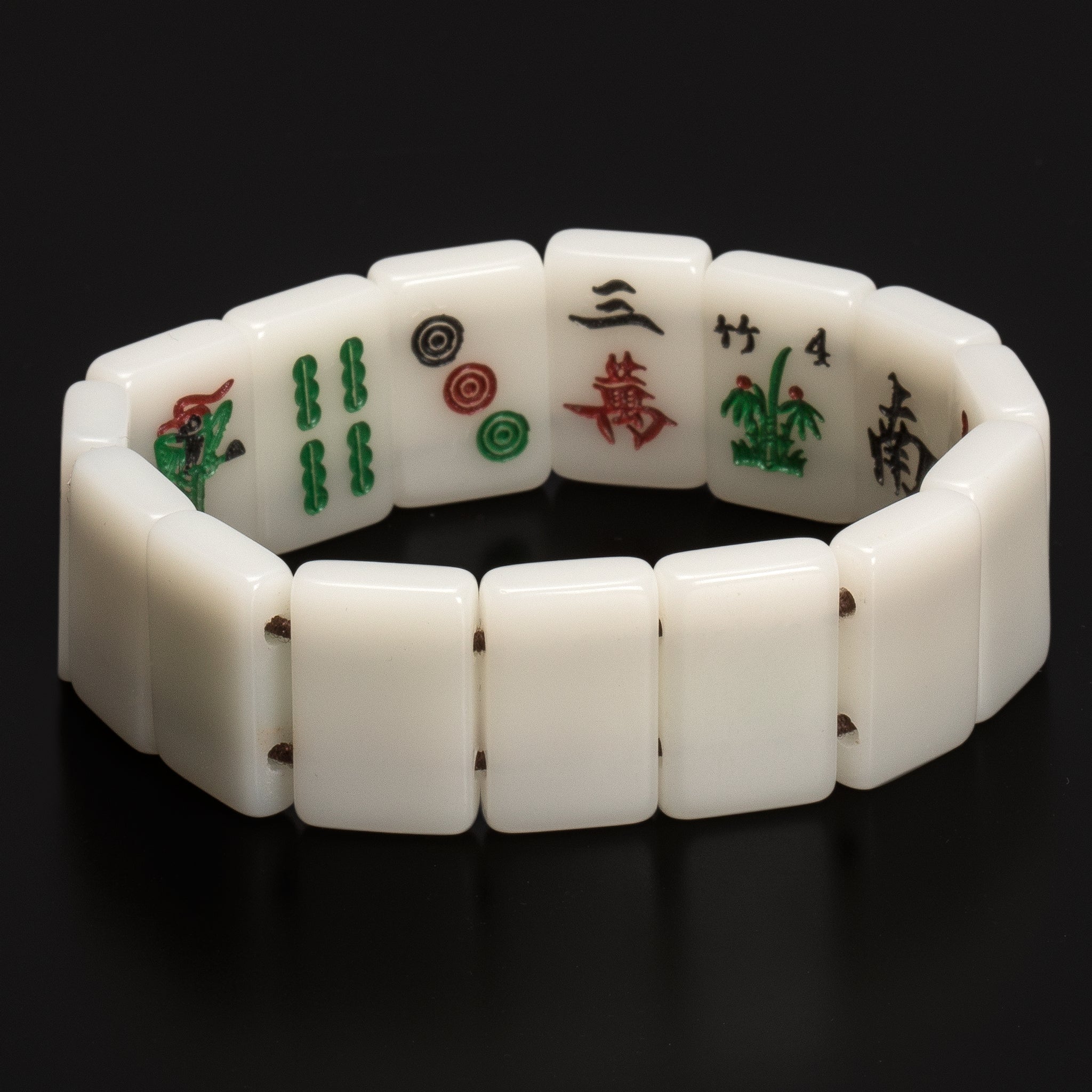 Mahjong Mini-Tiles Stretchy Bracelet – Yellow Mountain Imports