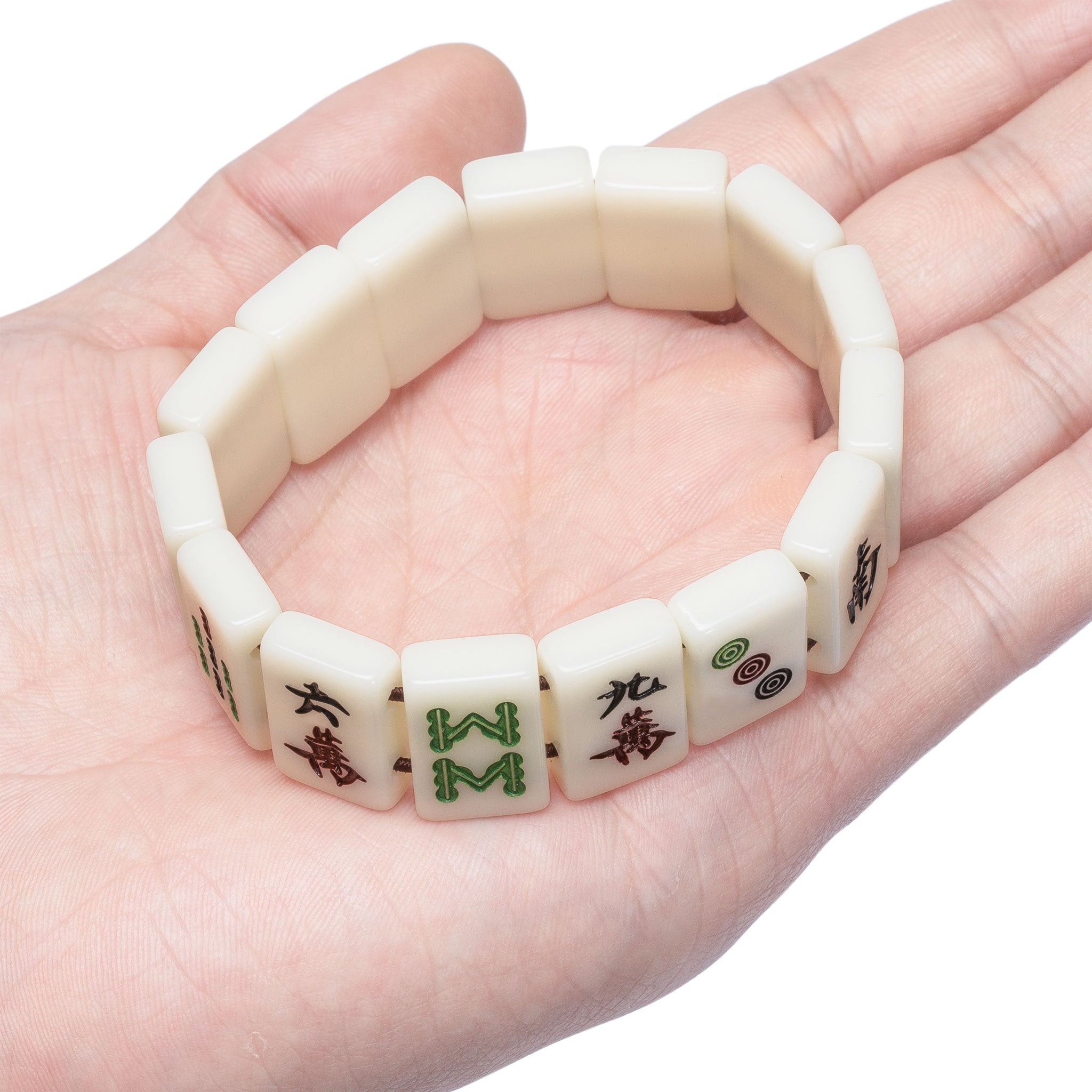 Mahjong Mini-Tiles Stretchy Bracelet – Yellow Mountain Imports