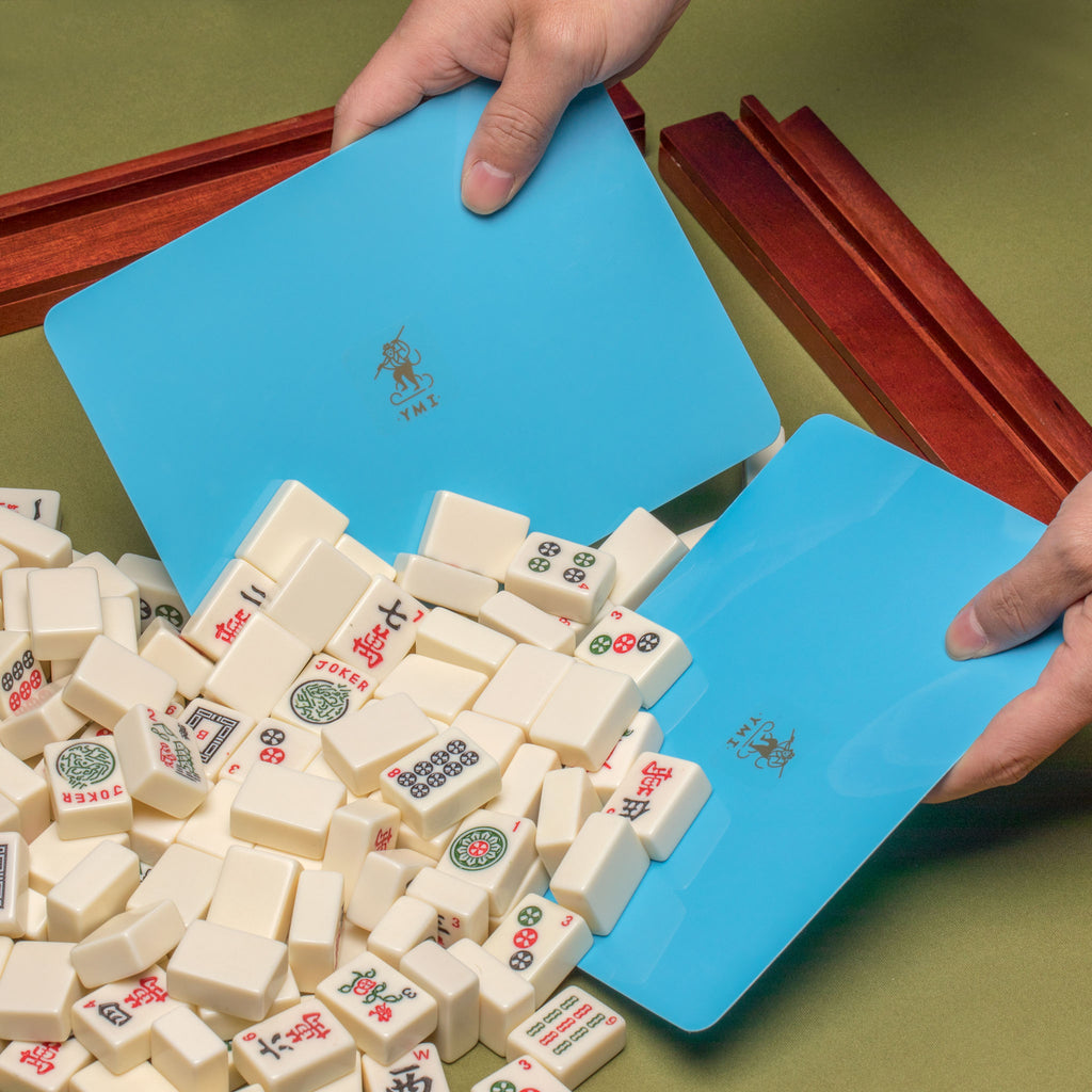 Mahjong Tile Mixer Combo – 4 Manual Shufflers (2 Red and 2 Blue)-Yellow Mountain Imports-Yellow Mountain Imports