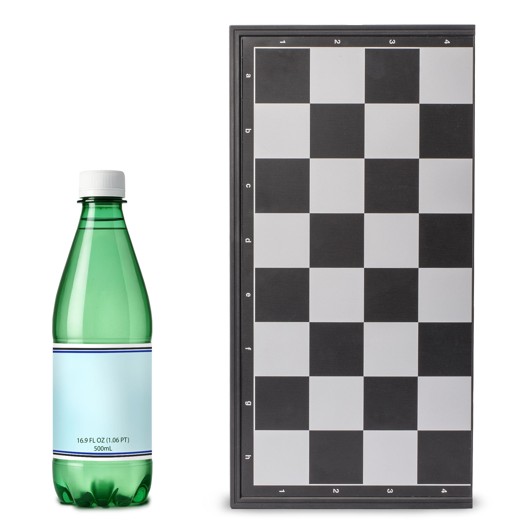 Medium 2-in-1 Travel Magnetic Chess & Checkers Board Game Set