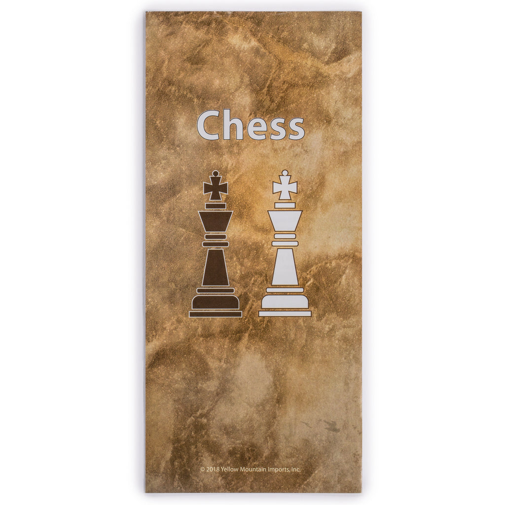 Medium 2-in-1 Travel Magnetic Chess & Checkers Board Game Set - 12.5"-Yellow Mountain Imports-Yellow Mountain Imports