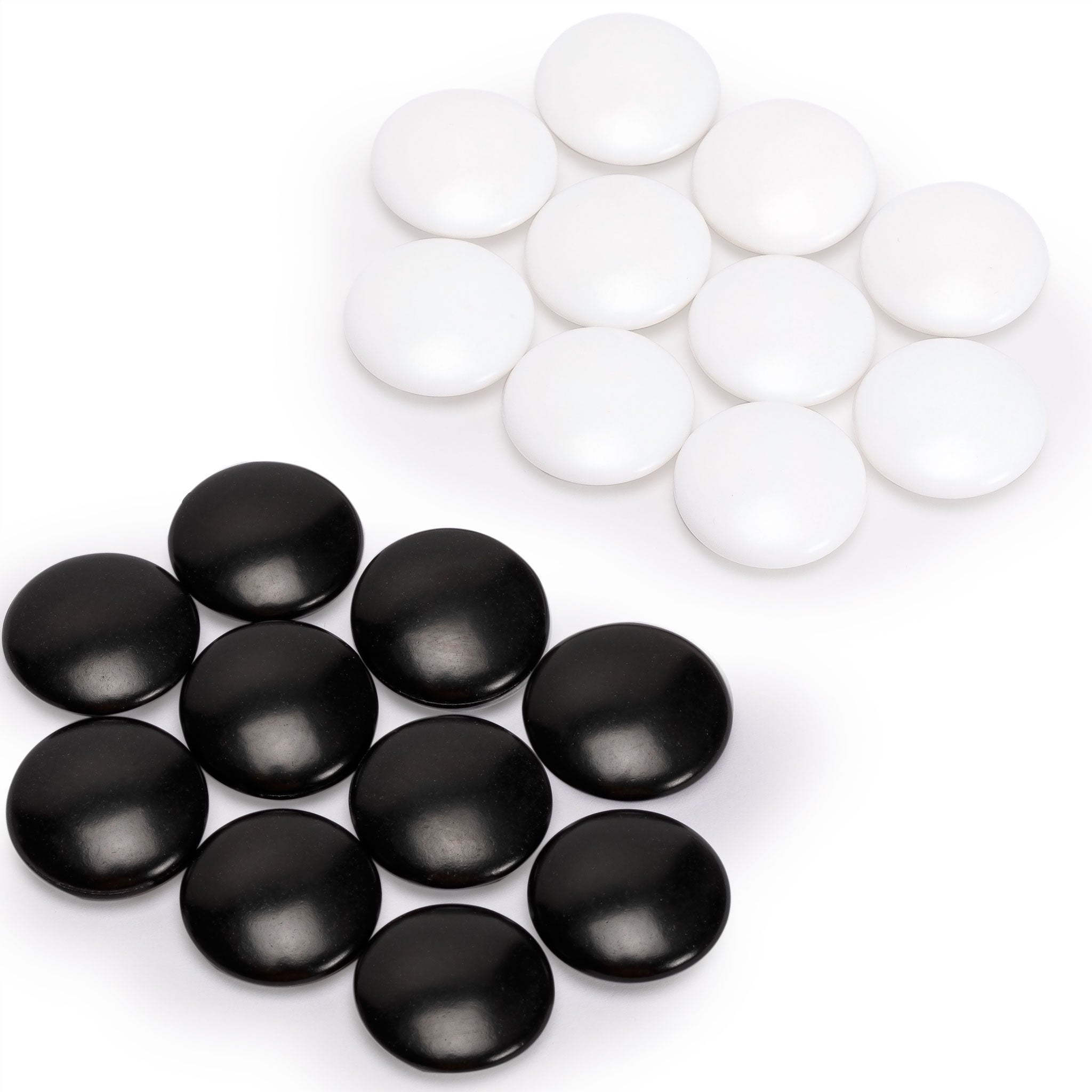Melamine Double Convex Go Game Stones Set - 7.5-Millimeter (Size