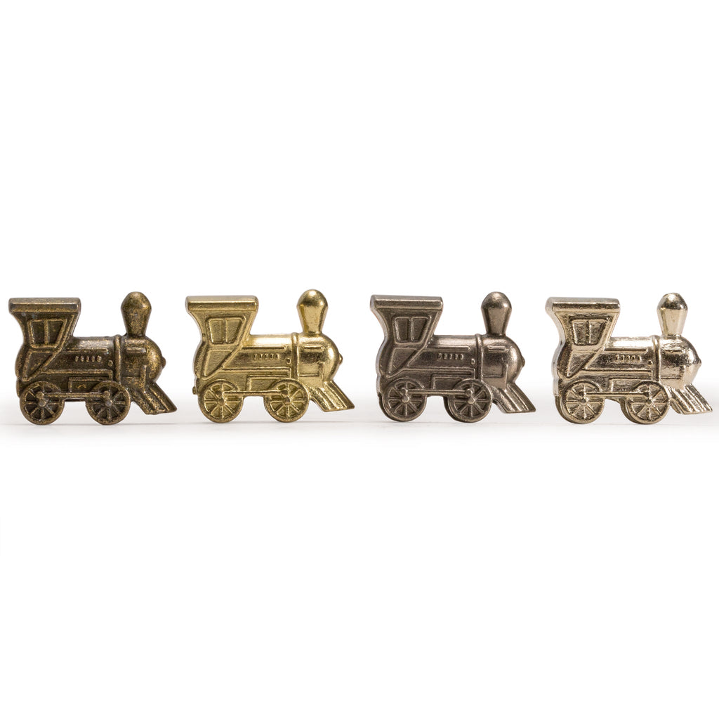 Metal Die-Cast Mexican Train Domino Train Markers - Set of 8-Yellow Mountain Imports-Yellow Mountain Imports