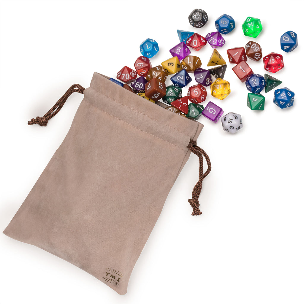 Polyhedral Dice - Set of 126 Multi-Colored Dice for Role Playing Games (RPG), DND, MTG, and Other Dice Games-Yellow Mountain Imports-Yellow Mountain Imports