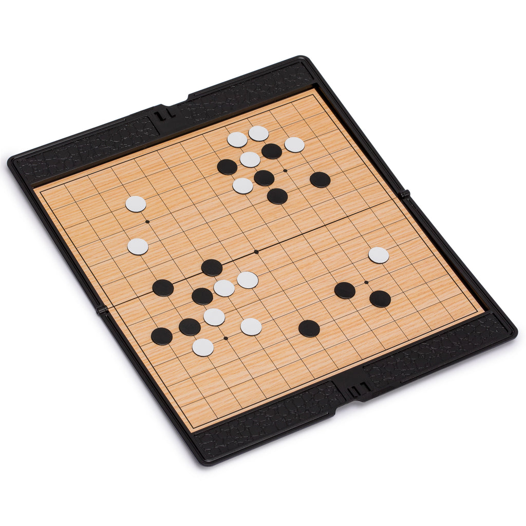 Portable Magnetic 13x13 Go Game Set Board (7.9 x 6.7") w/ Single Convex Stones-Yellow Mountain Imports-Yellow Mountain Imports