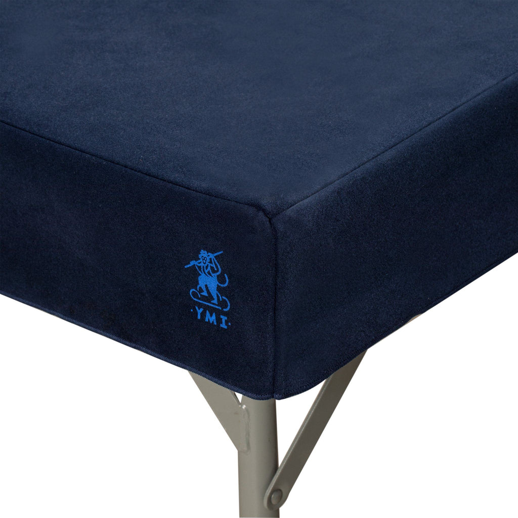 Professional Grade Blue Square Table Cover for Cards, Mahjong, Board Games - 34"-Yellow Mountain Imports-Yellow Mountain Imports