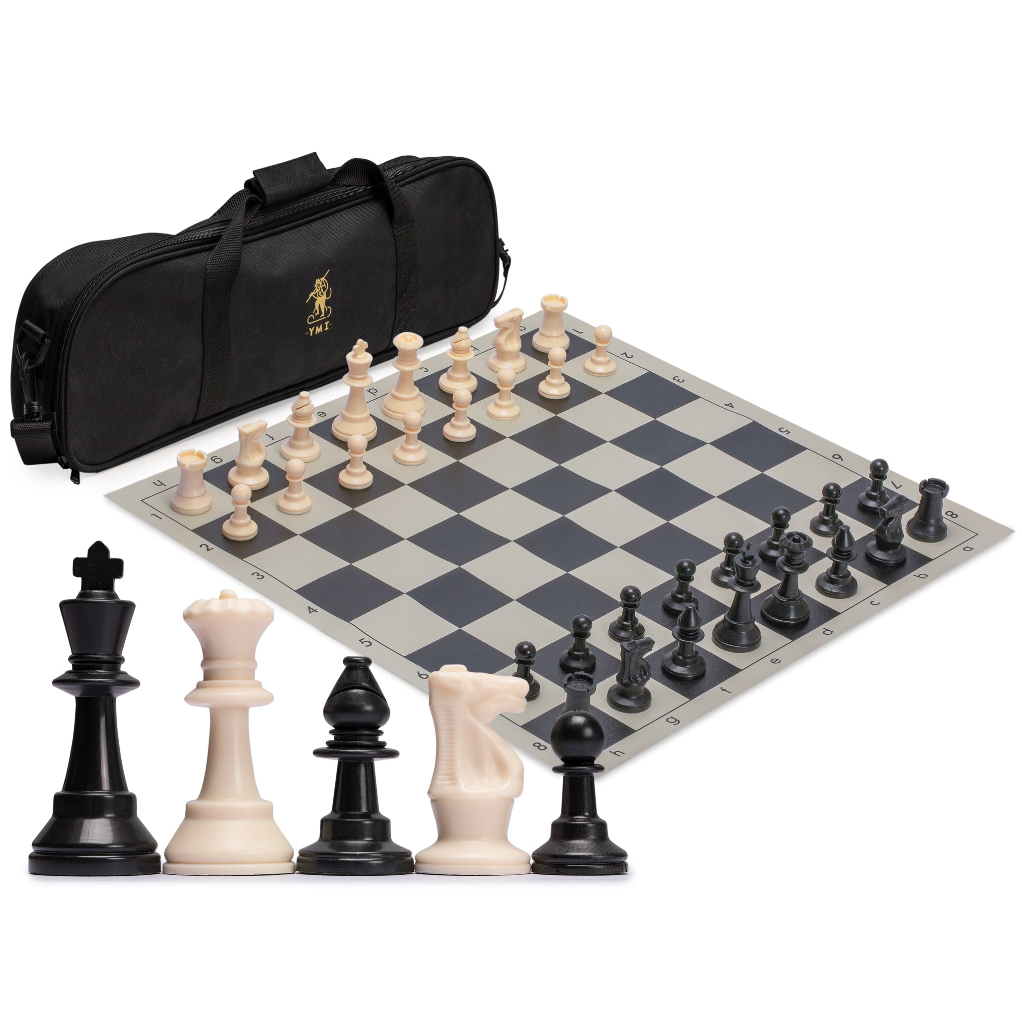 Ultimate Compact Tournament Chess Set with Black Fold-up Board & Triple  Weighted Pieces – Wood Expressions