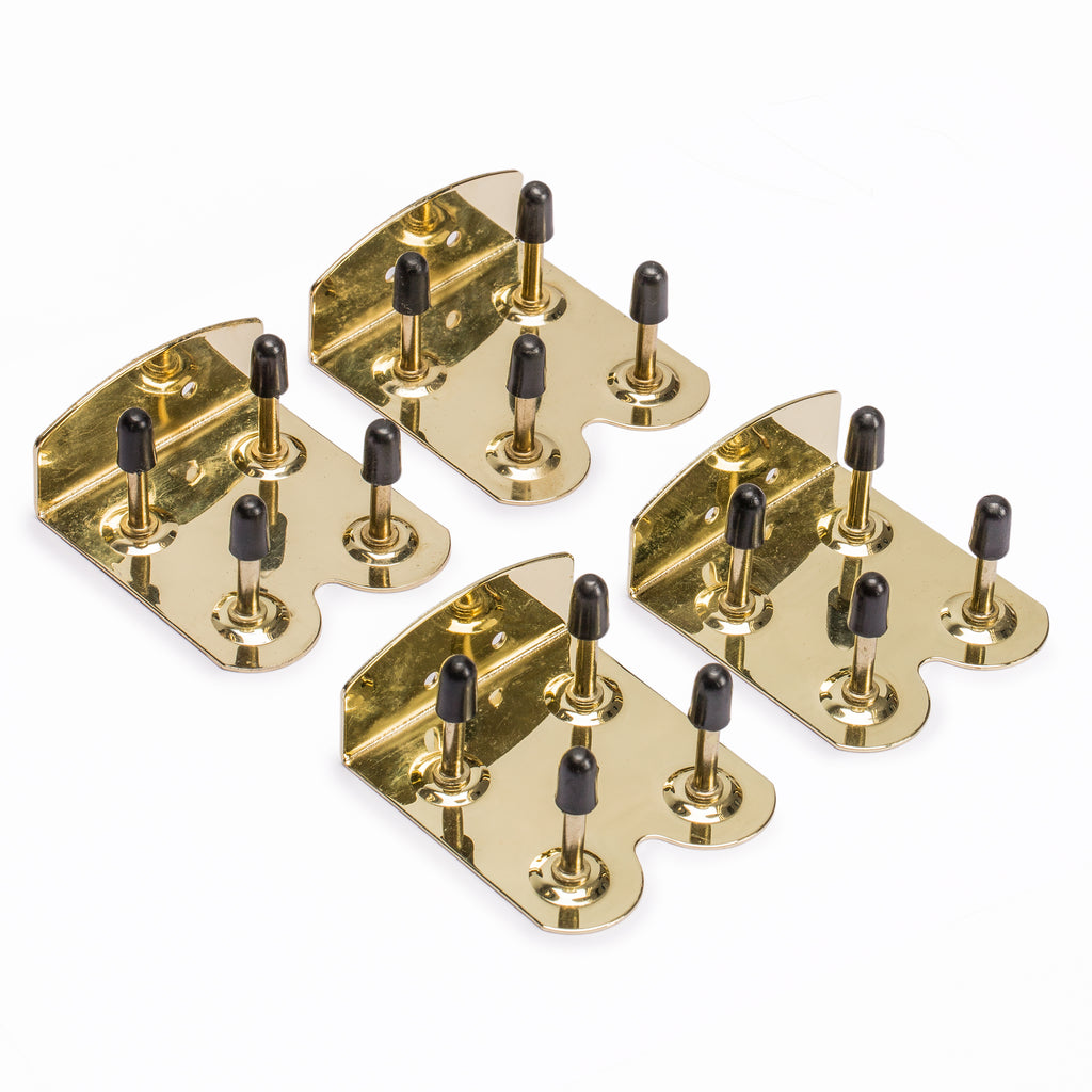 Replacement Brass Ends for Mah Jongg Racks (Set of 4)-Yellow Mountain Imports-Yellow Mountain Imports