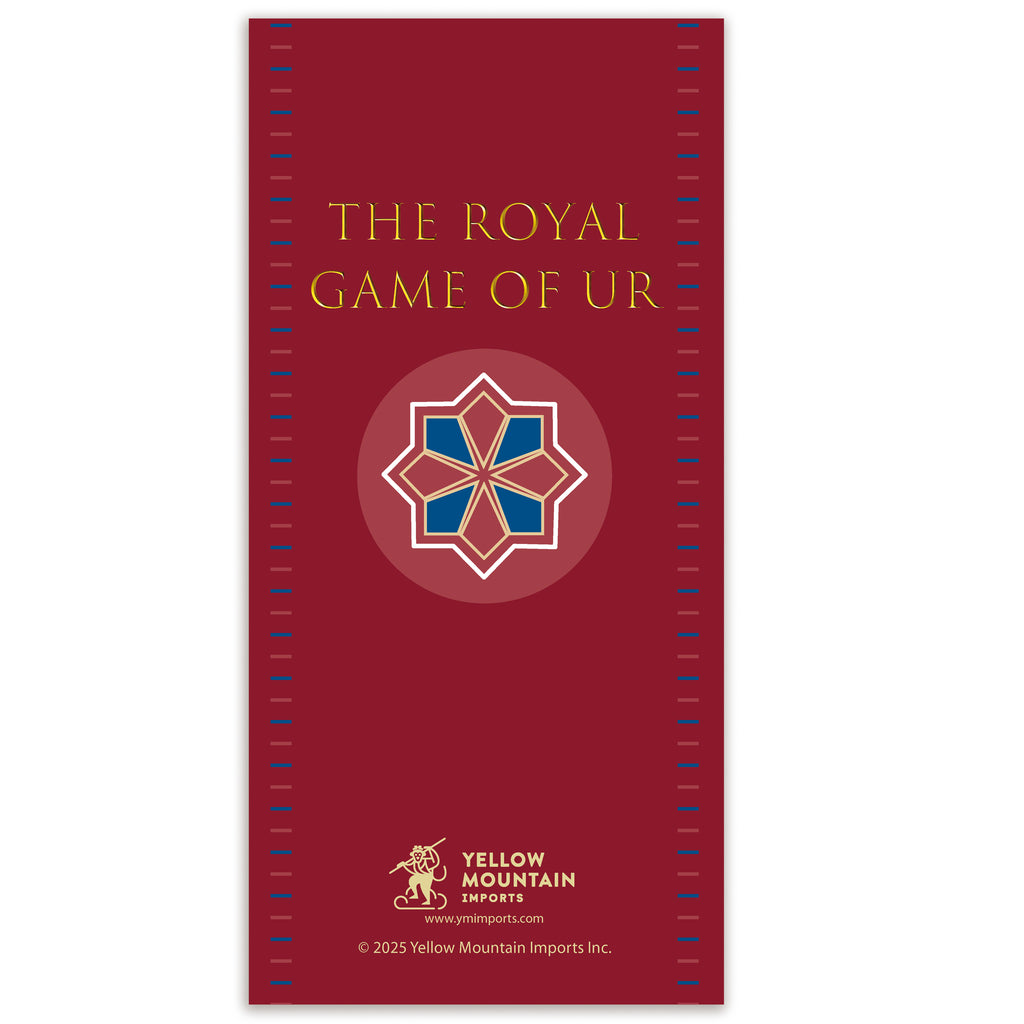 Royal Game of Ur - 2-Player Wooden Board Game with Dice, Tiles, and Pyramids - Ancient Mesopotamian Strategy Game-Yellow Mountain Imports-Yellow Mountain Imports