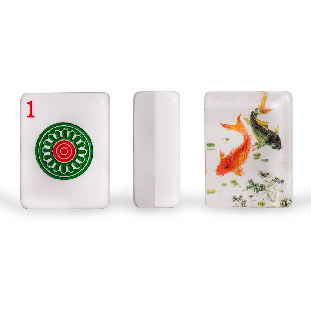 Set of 166 American Mahjong Tiles, "Koi" (Tiles Only Set)-Yellow Mountain Imports-Yellow Mountain Imports