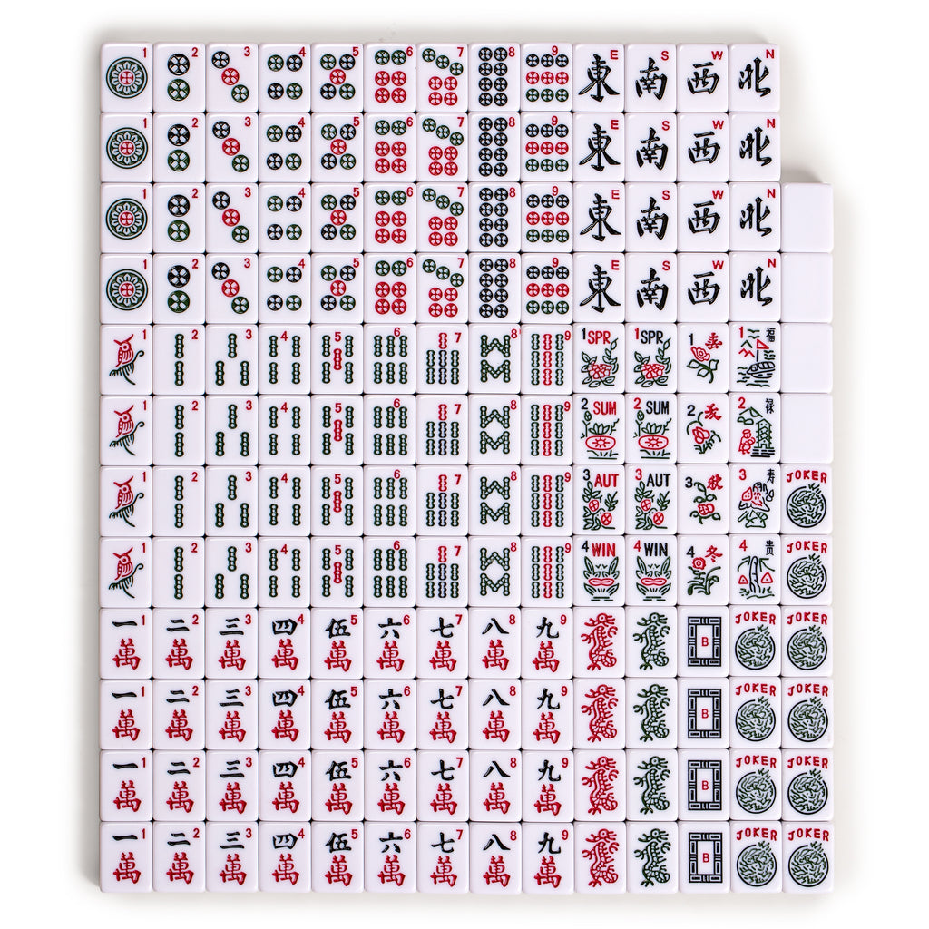 Set of 166 American Mahjong Tiles, "Pattaya" (Tiles Only Set)-Yellow Mountain Imports-Yellow Mountain Imports