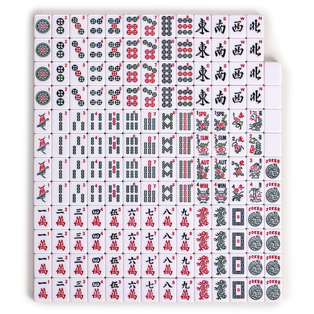 Set of 166 American Mahjong Tiles, "Pattaya" (Tiles Only Set)-Yellow Mountain Imports-Yellow Mountain Imports