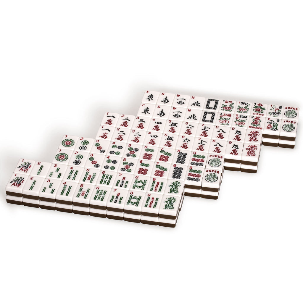 Set of 166 American Mahjong Tiles, "Peony" (Tiles Only Set)-Yellow Mountain Imports-Yellow Mountain Imports