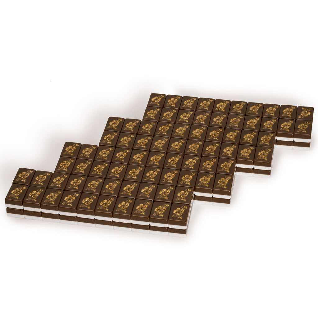 Set of 166 American Mahjong Tiles, "Peony" (Tiles Only Set)-Yellow Mountain Imports-Yellow Mountain Imports