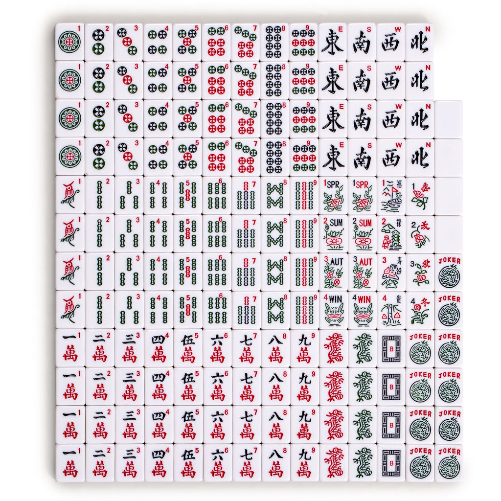 Set of 166 American Mahjong Tiles, "Pepper" (Tiles Only Set)-Yellow Mountain Imports-Yellow Mountain Imports