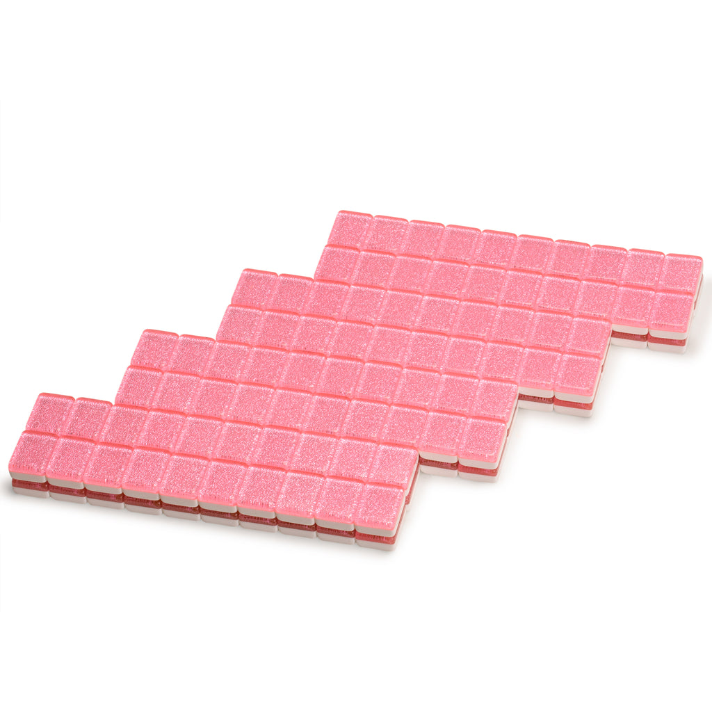Set of 166 American Mahjong Tiles, "Pink Sparkles" (Tiles Only Set)-Yellow Mountain Imports-Yellow Mountain Imports