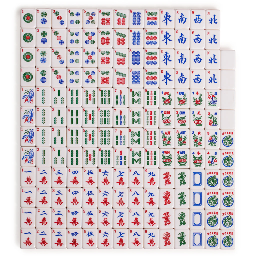 Set of 166 American Mahjong Tiles, "Pink Sparkles" (Tiles Only Set)-Yellow Mountain Imports-Yellow Mountain Imports