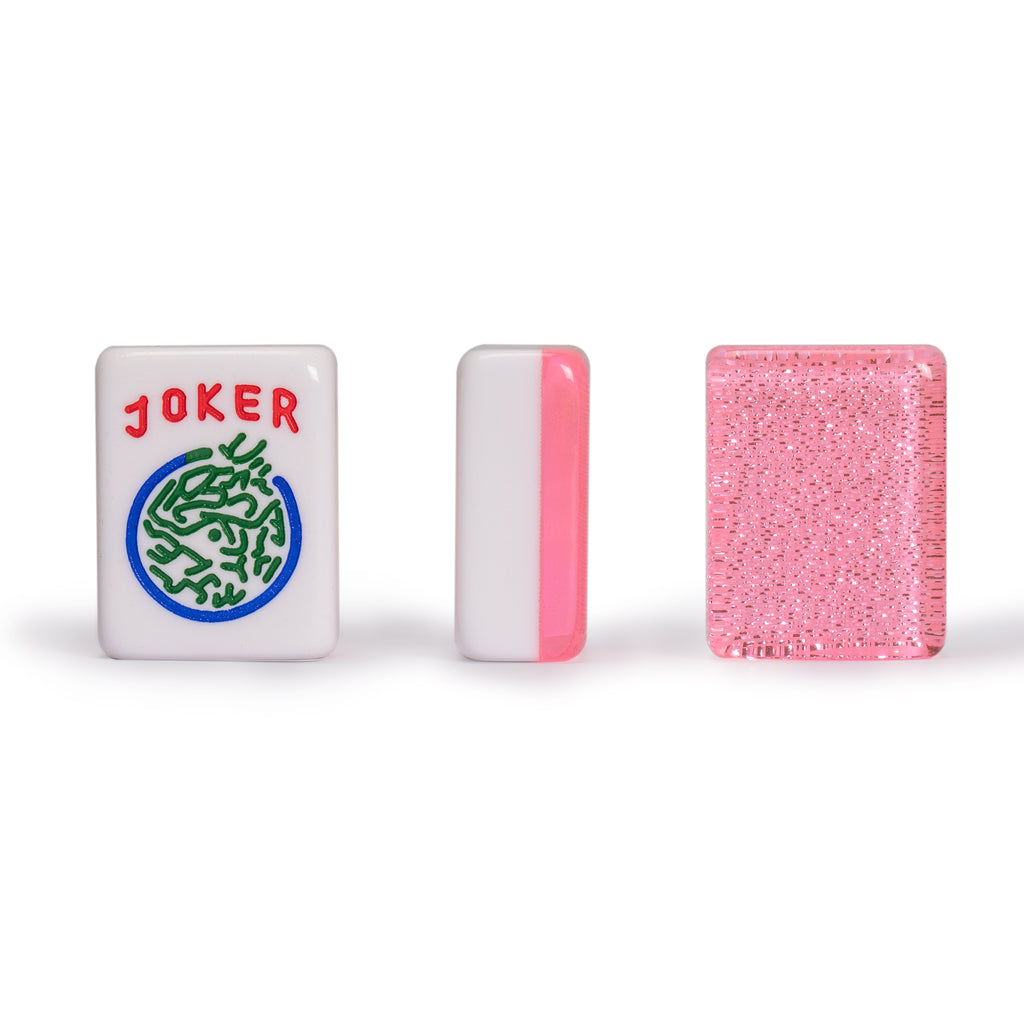 Set of 166 American Mahjong Tiles, "Pink Sparkles" (Tiles Only Set)-Yellow Mountain Imports-Yellow Mountain Imports