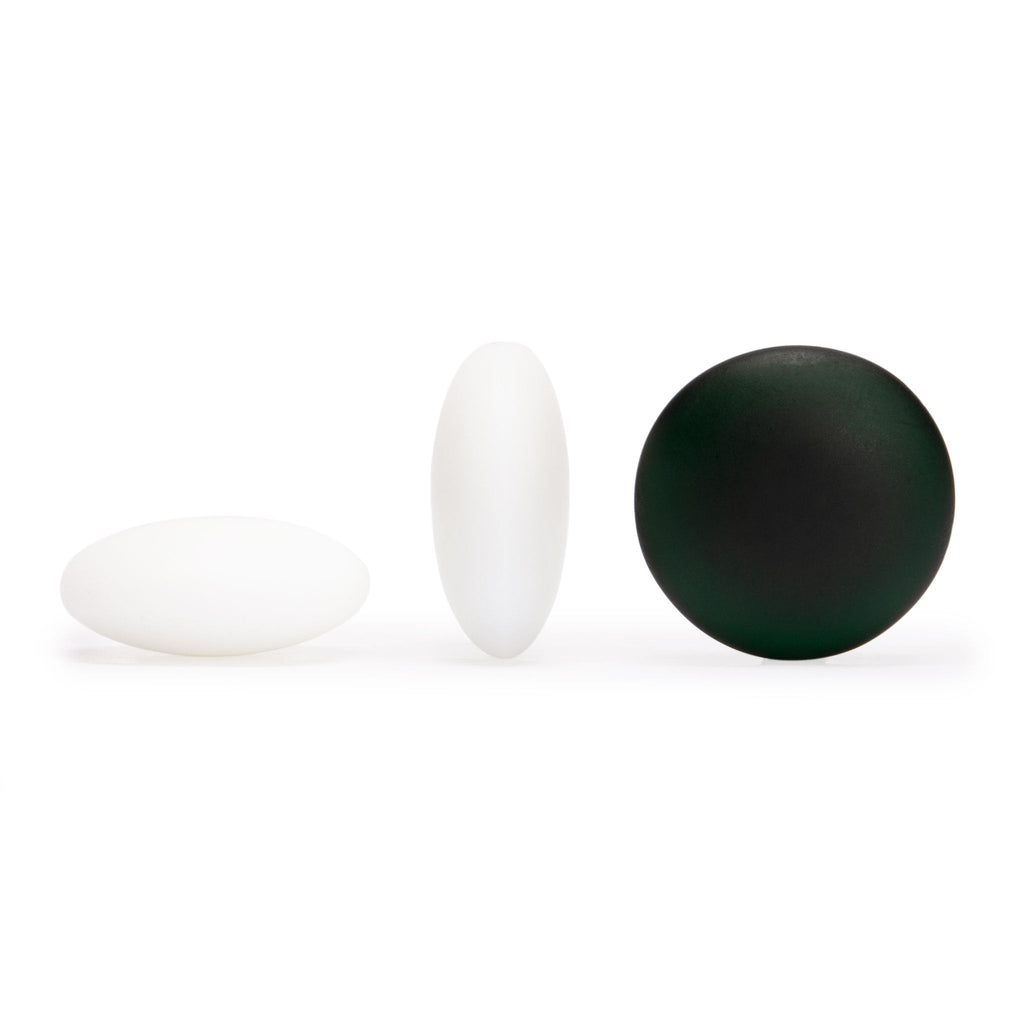 Shin Kaya 1.2" Go Board w/ Double Convex Yunzi Stones and Bowls Set-Yellow Mountain Imports-Yellow Mountain Imports
