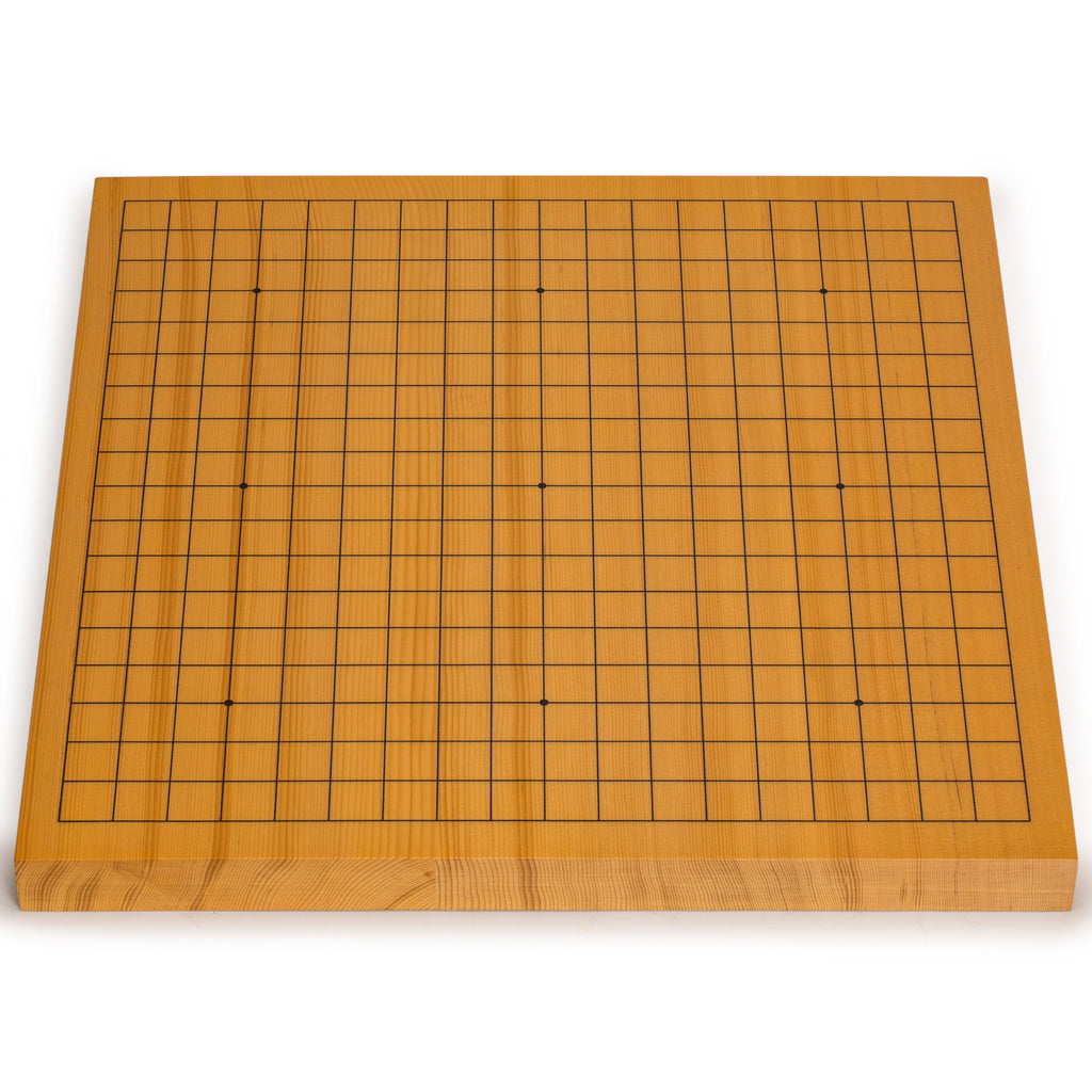 Shin Kaya 1.2-Inch Reversible 19x19 / 13x13 Go Game Board (Goban)-Yellow Mountain Imports-Yellow Mountain Imports
