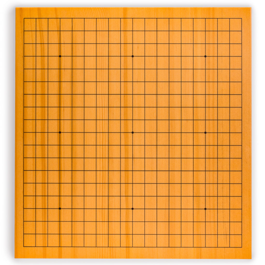 Shin Kaya 1.2-Inch Reversible 19x19 / 13x13 Go Game Board (Goban)-Yellow Mountain Imports-Yellow Mountain Imports
