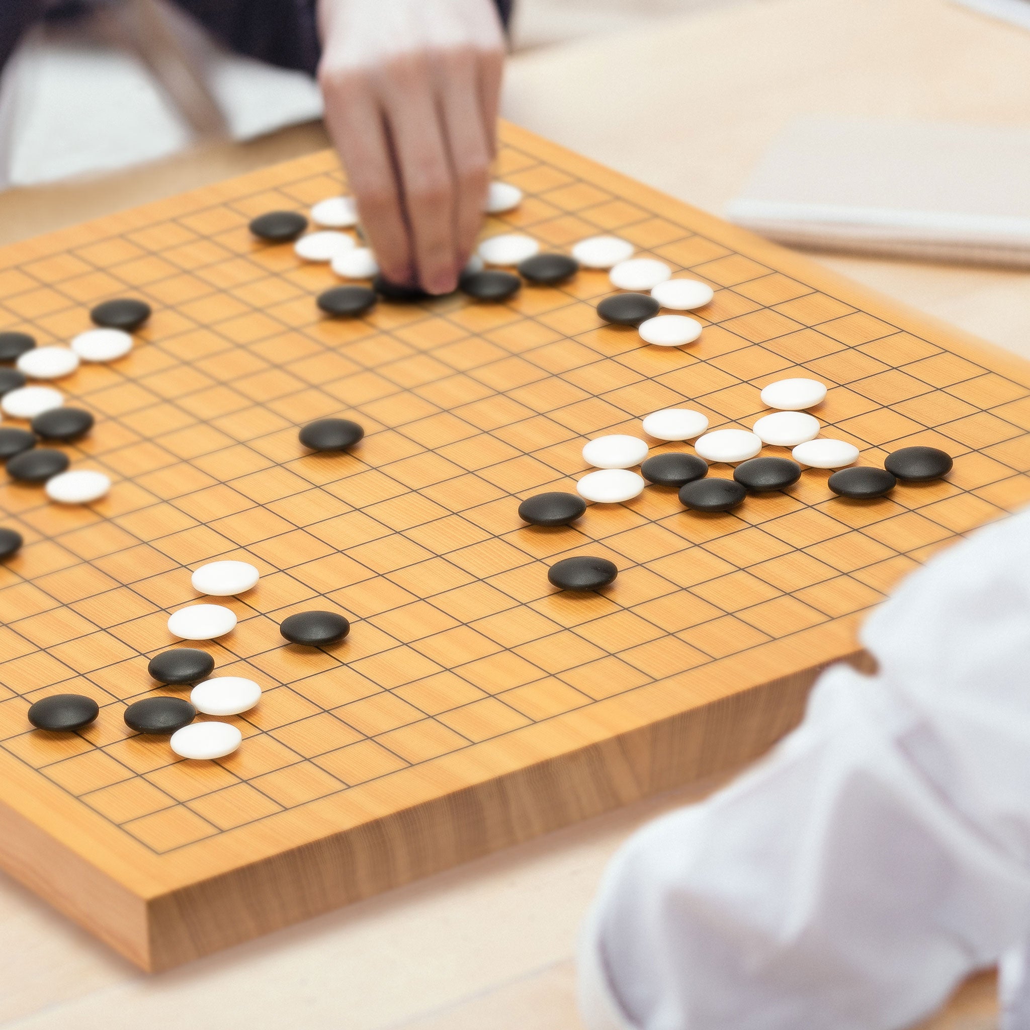 Shin Kaya 1.2-Inch Reversible Go Game Set Board with Double