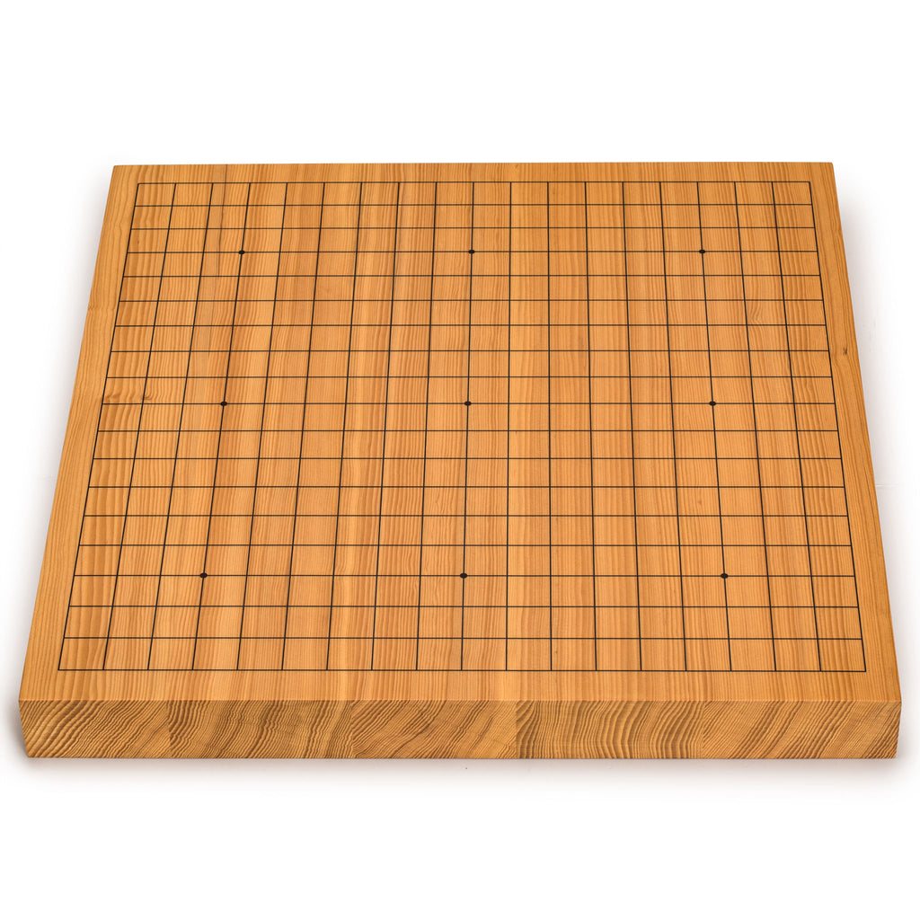 Shin Kaya 1.6-Inch Reversible 19x19 / 13x13 Go Game Board (Goban)-Yellow Mountain Imports-Yellow Mountain Imports