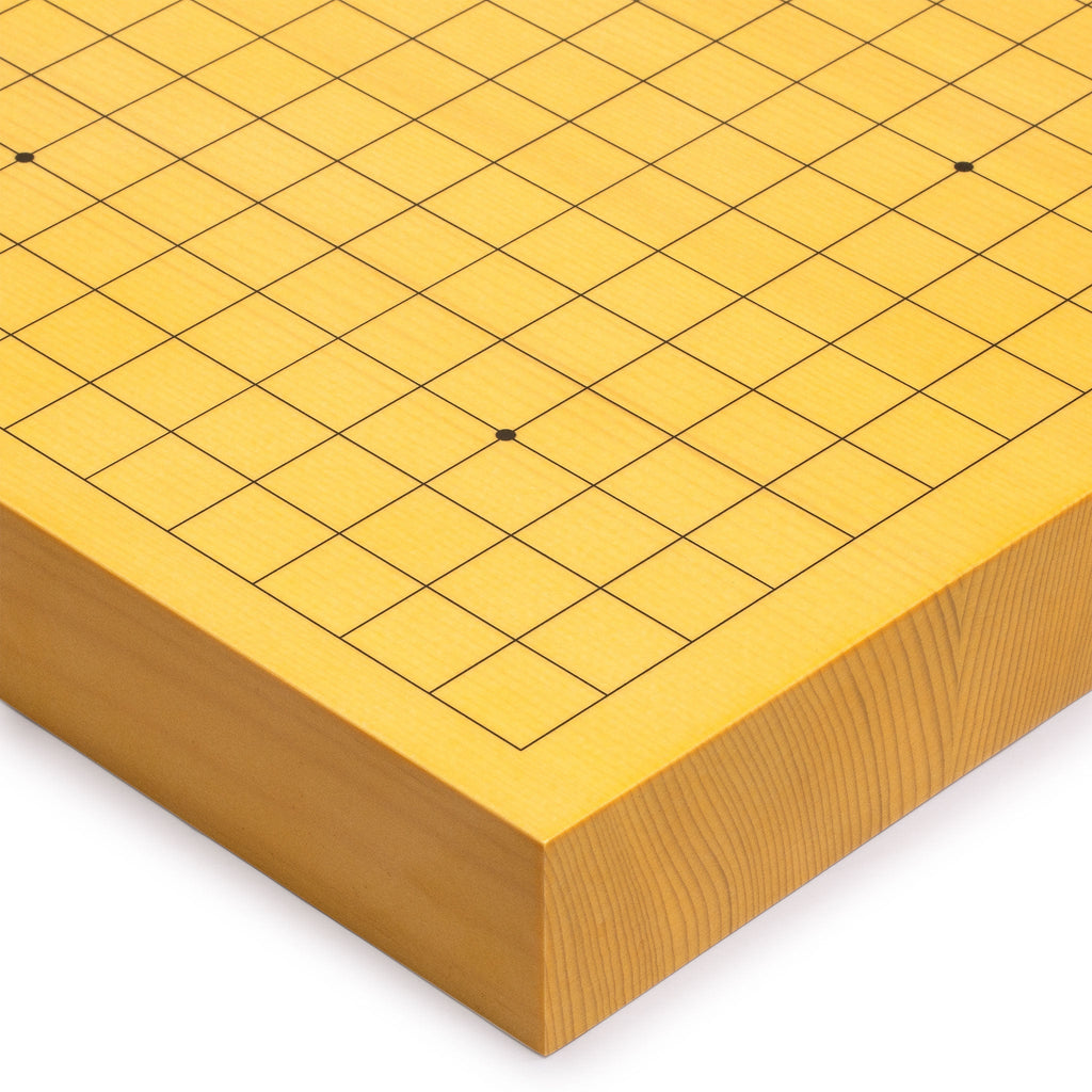 Shin Kaya 2" Reversible 19x19 / 13x13 Go Game Set Board with 9.2mm Double Convex Yunzi Stones and Jujube Bowls-Yellow Mountain Imports-Yellow Mountain Imports