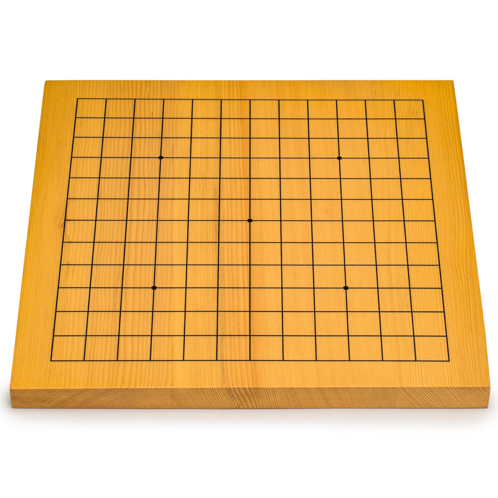Shin Kaya Veneer 0.8-Inch Beginner's Reversible 9x9 / 13x13 Go Game Board (Goban)-Yellow Mountain Imports-Yellow Mountain Imports