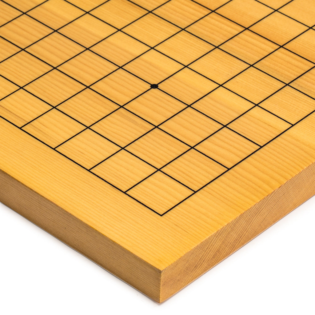 Shin Kaya Veneer 0.8-Inch Beginner's Reversible 9x9 / 13x13 Go Game Board (Goban)-Yellow Mountain Imports-Yellow Mountain Imports