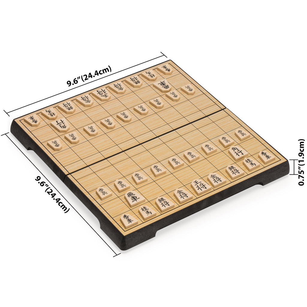 Shogi Japanese Chess Magnetic Travel Game Set - 9.6-Inch-Yellow Mountain Imports-Yellow Mountain Imports