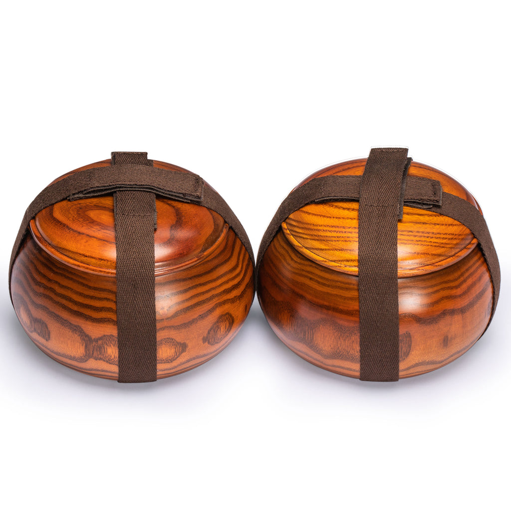 Single Convex Melamine Go Game Stones Set with Jujube Bowls - Size 3 (22mm)-Yellow Mountain Imports-Yellow Mountain Imports