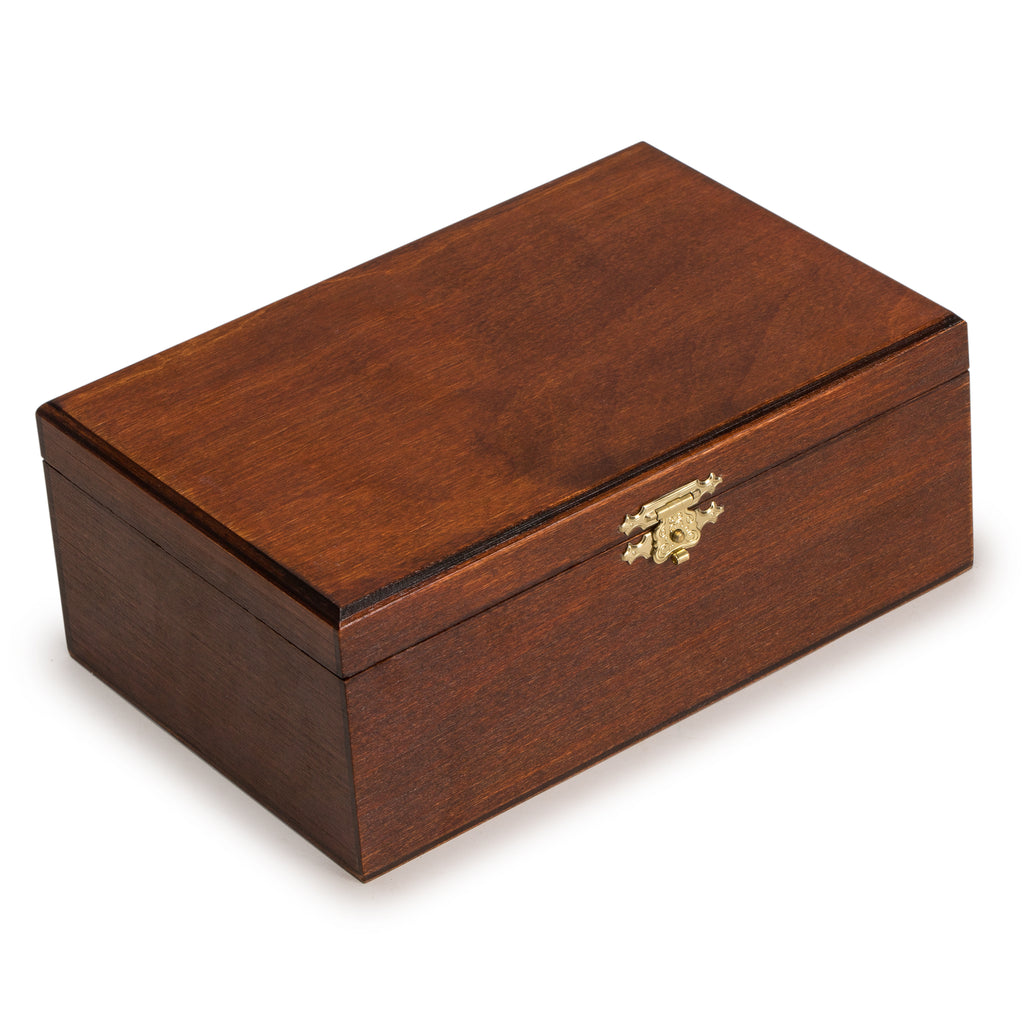 Staunton No. 5 Tournament Chess Pieces in Wooden Box - 3.5" King-Wegiel-Yellow Mountain Imports