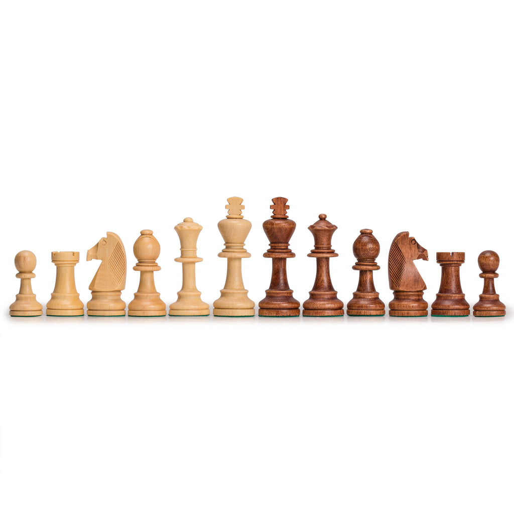 Staunton No. 7 Tournament Chess Pieces in Wooden Box - 3.85" King-Yellow Mountain Imports-Yellow Mountain Imports