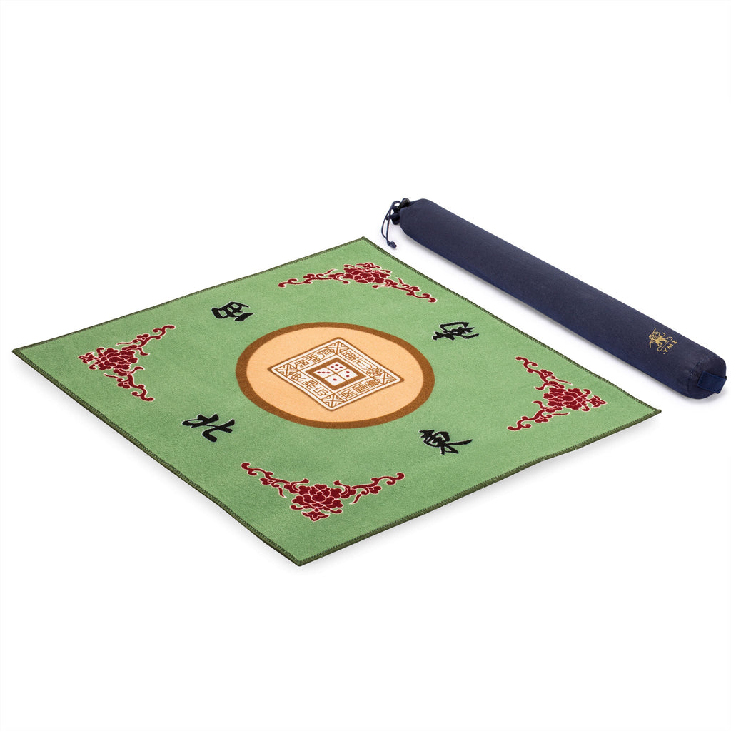 Table Cover for Mahjong, Poker, Card Games, Board Games, Tile Games, and Dominoes - Green, 31.1"-Yellow Mountain Imports-Yellow Mountain Imports