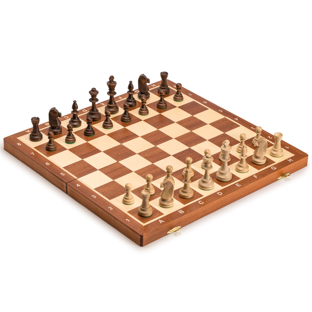 Tournament No. 6 Staunton Chess Set - 20.75" x 20.30"-Wegiel-Yellow Mountain Imports