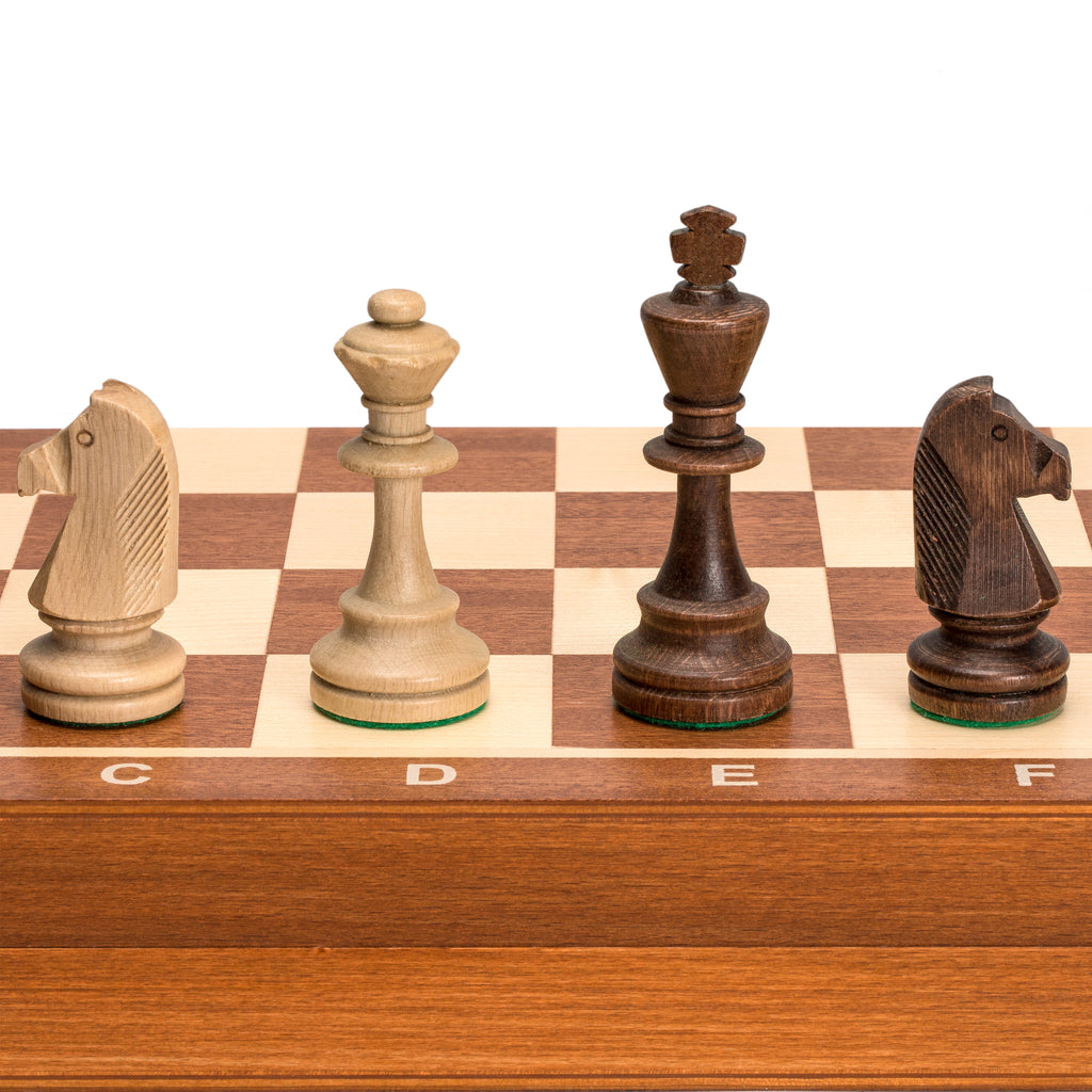 Tournament No. 6 Staunton Chess Set - 20.75" x 20.30"-Wegiel-Yellow Mountain Imports