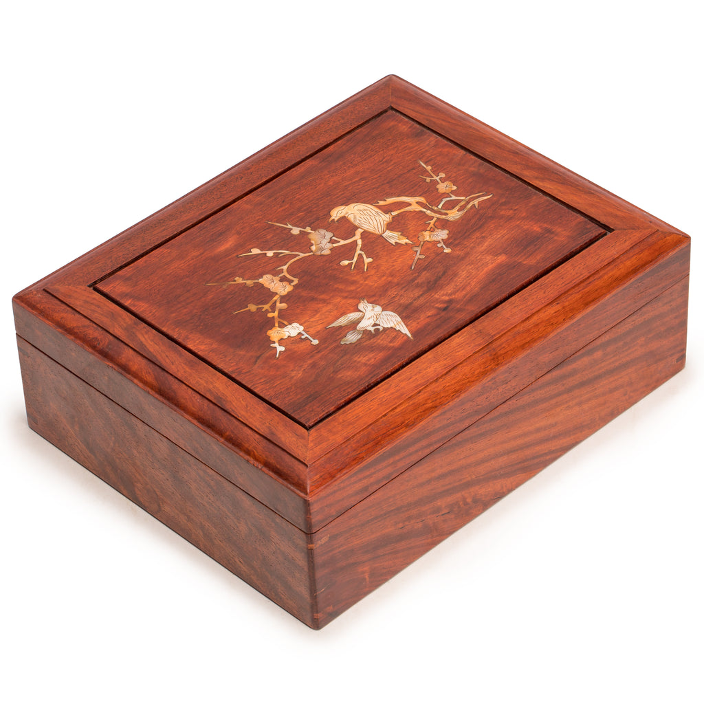 Traditional American Mahjong Set, "The Water Margin" - Bone & Bamboo Tiles, Rosewood Case, & Accessories-Yellow Mountain Imports-Yellow Mountain Imports