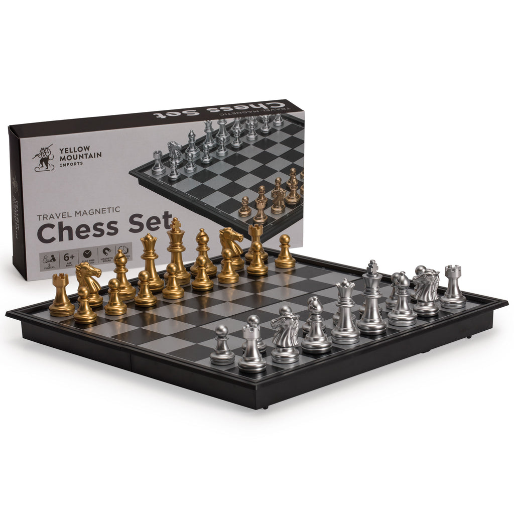 Travel Magnetic Chess Set (9.8") - Folding and Portable Board Game-Yellow Mountain Imports-Yellow Mountain Imports