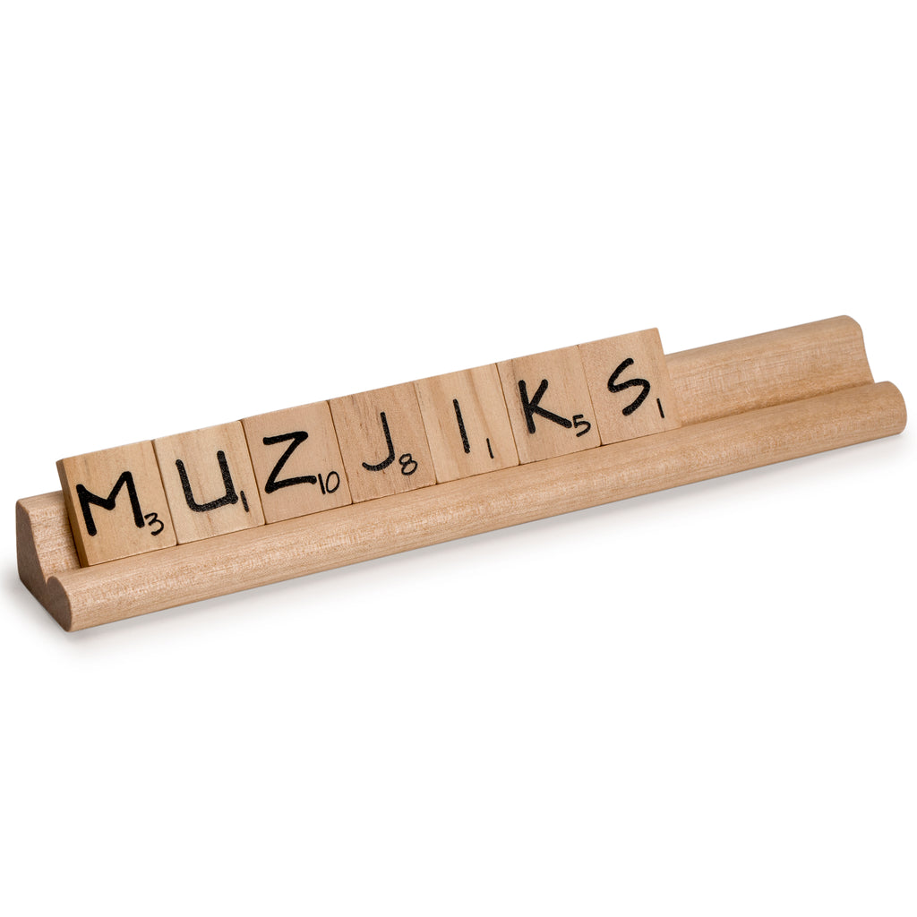 Wooden Racks/Holder for Scrabble Tiles (Set of 10)-Yellow Mountain Imports-Yellow Mountain Imports