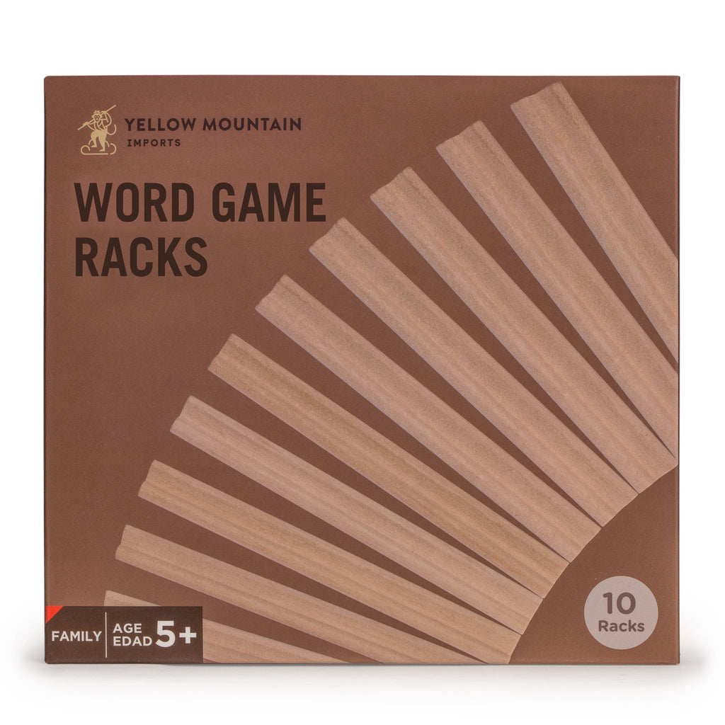 Wooden Racks/Holder for Scrabble Tiles (Set of 10)-Yellow Mountain Imports-Yellow Mountain Imports