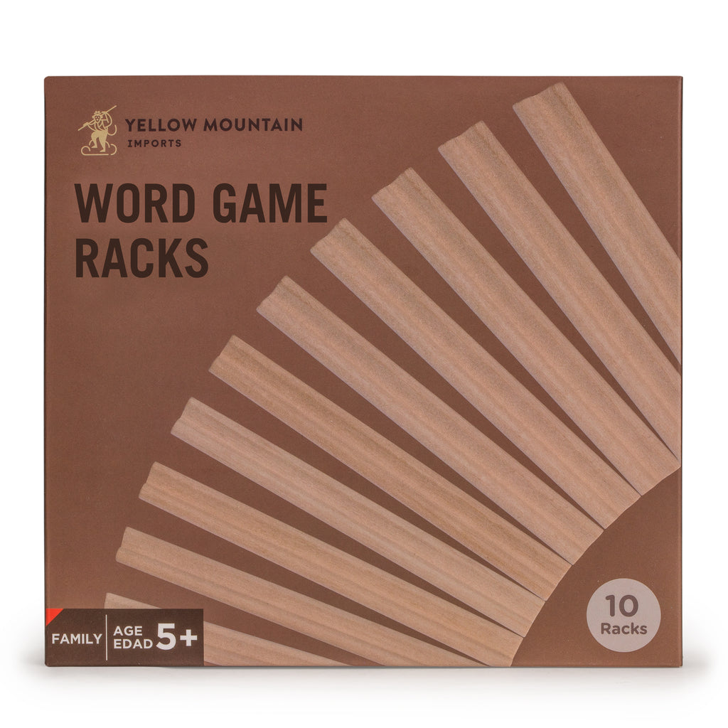 Long Scrabble Rack Wooden Racks/Holder for Scrabble Tiles (Set of 10) – Yellow Mountain ...