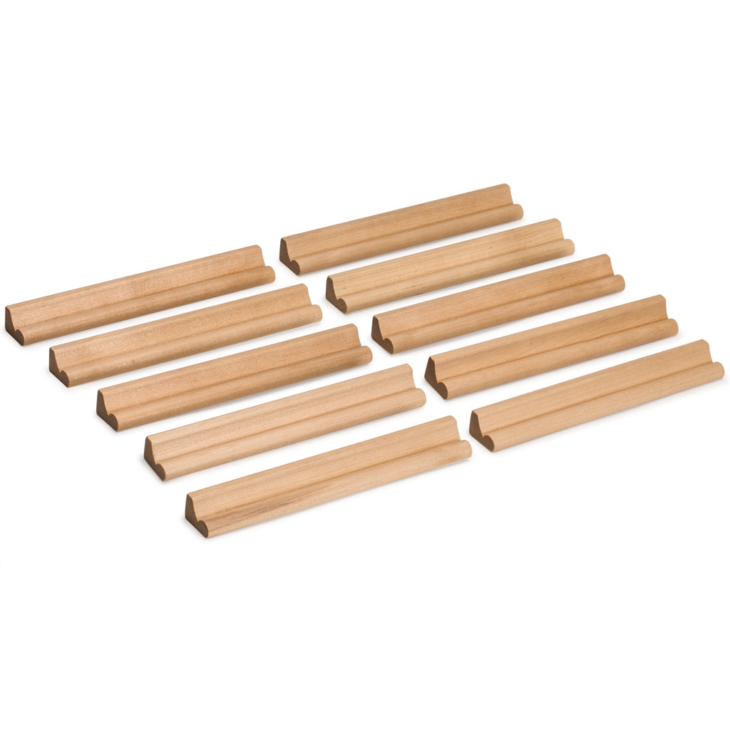Wooden Racks/Holder for Scrabble Tiles (Set of 10)-Yellow Mountain Imports-Yellow Mountain Imports