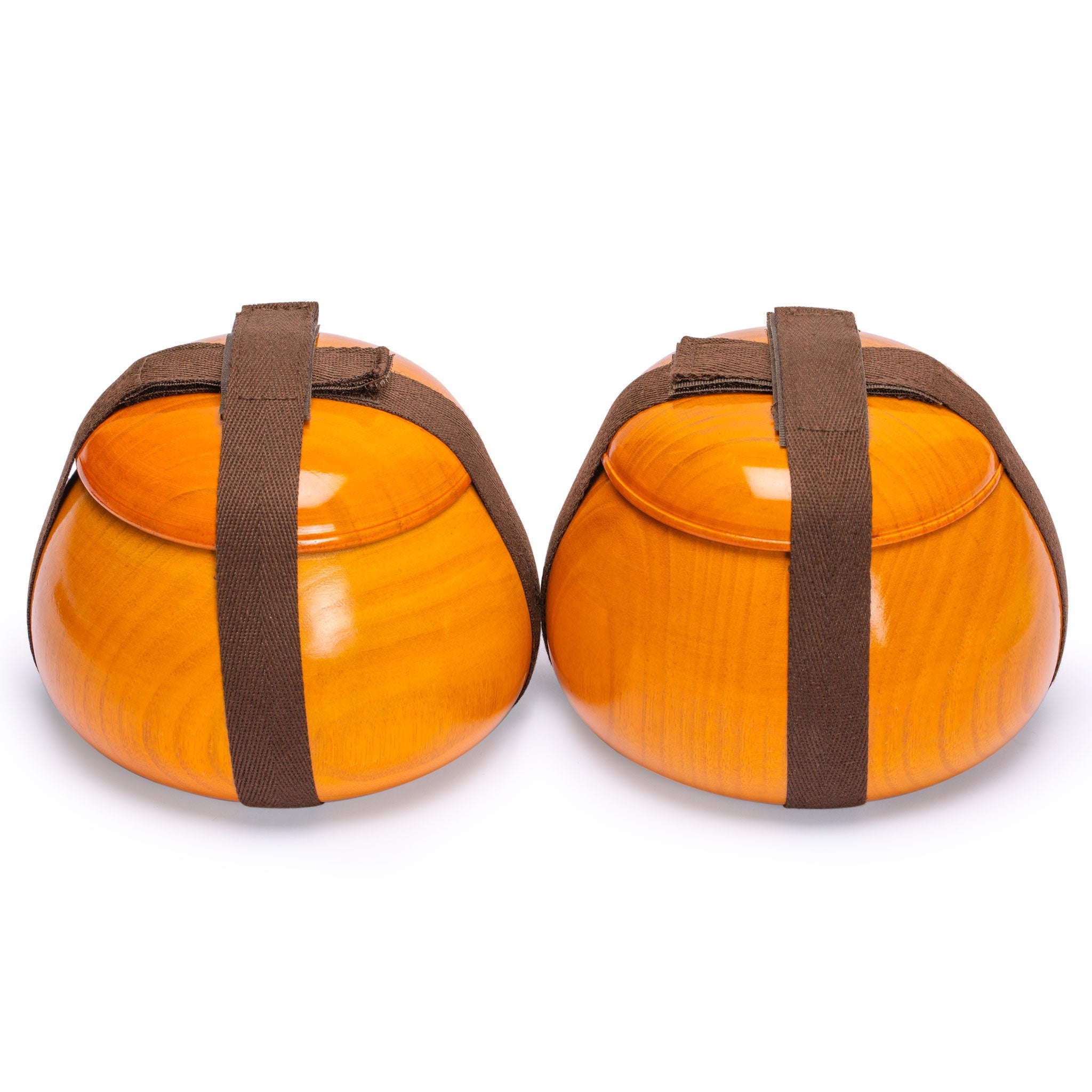 Yunzi Double Convex Go Game Stones and Jujube Bowls Set - 9.2mm